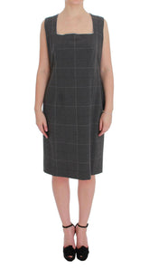 BENCIVENGA Gray Checkered Cotton Blazer Dress Set Suit -   -  BENCIVENGA.